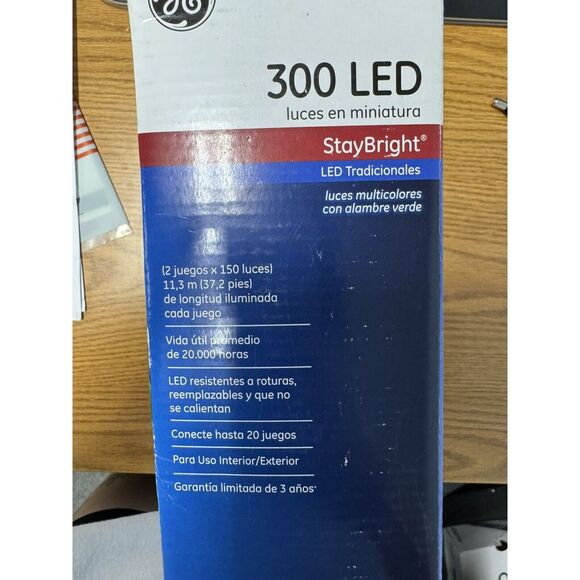 GE 300 (150x2) Multi-Color Miniature Christmas Decoration String LED Lights - Picture 2 of 5